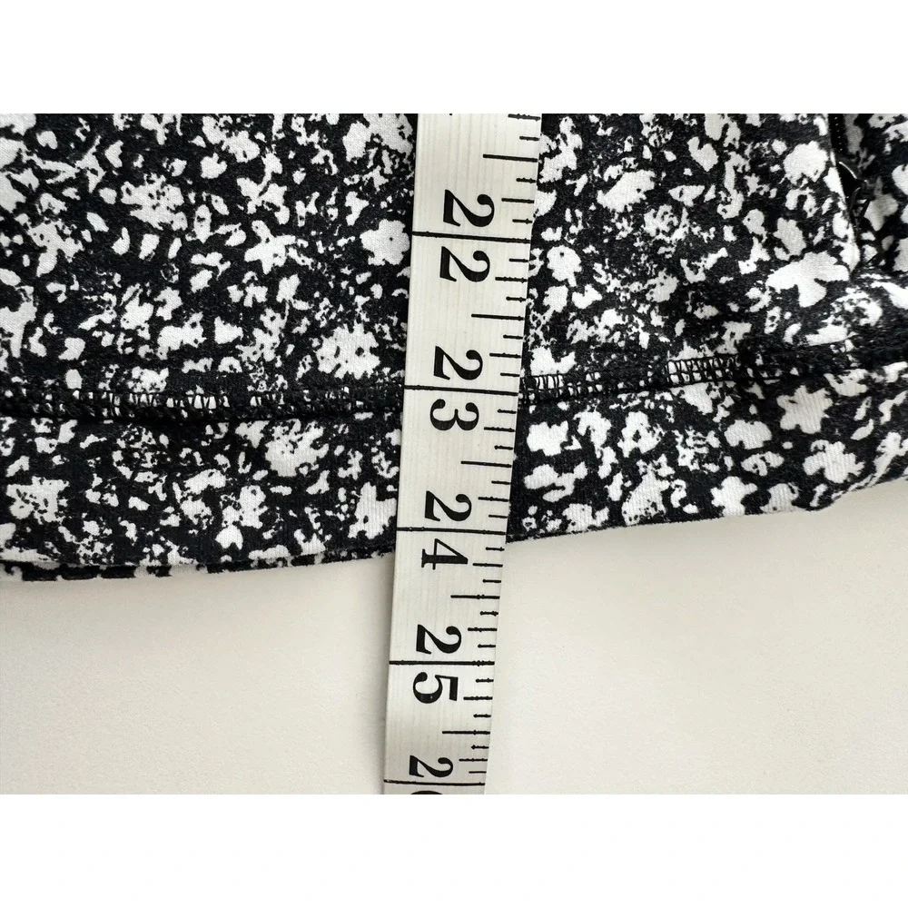 Lululemon Its Rulu Run Long Sleeve Top Size 10 Venture Floral Alpine White Black